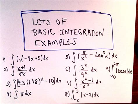 Lots of Basic Antiderivative / Integration / Integral Examples - YouTube