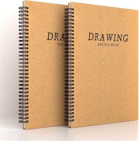 Buy 2 Pack A4 Sketchbook Spiral Bound Sketch Pad White Drawing Artist
