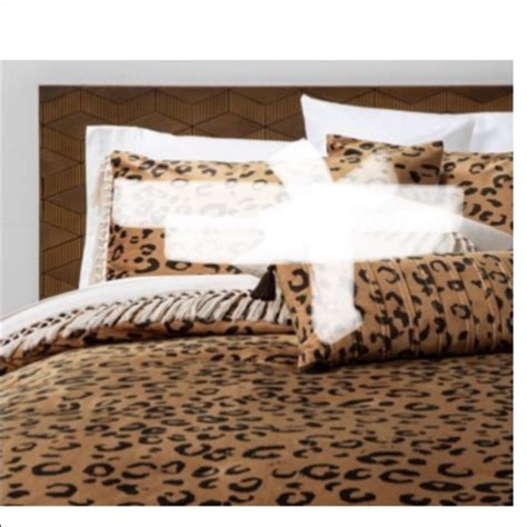 Opalhouse Bedding Cassina Leopard Velvet Comforter Only Twin Size