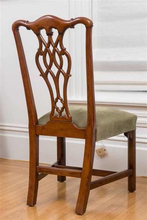 Reproduction handmade aluminum antique dining chairs. Reproduction 18th Century Chippendale Mahogany Chairs, Set ...