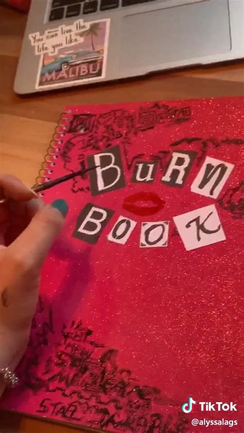 Burn Book 🍒𝒫𝒾𝓃𝓉𝑒𝓇𝑒𝓈𝓉 Cherrystorm Video Teenager Crafts Mean