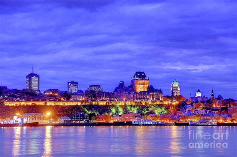 Quebec City Skyline Along The St Lawrence River Photograph By Denis