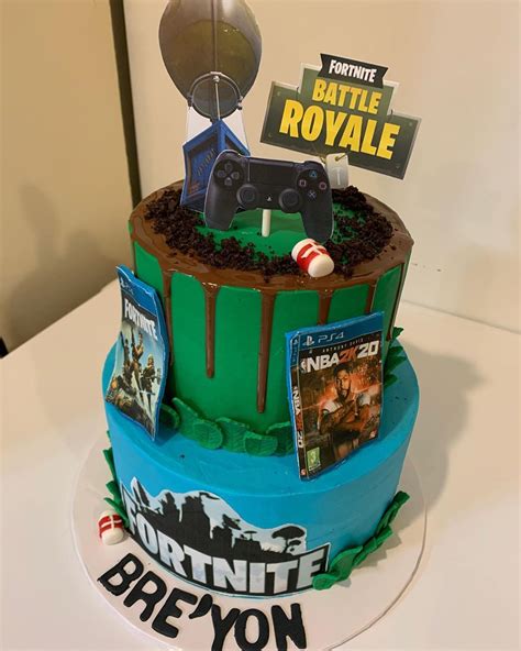 Fortnite Birthday Party Cake