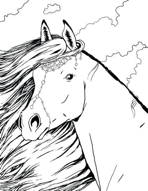Detailed Realistic Horse Coloring Pages Horse Coloring Pages Coloring