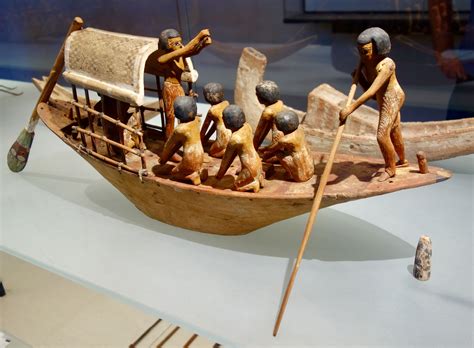 Maqueta De Barco Egipcia Antiguo Egipto Imperio Medio Hacia El 2000