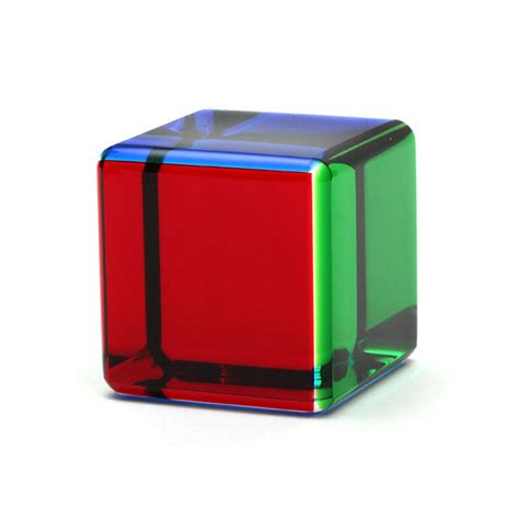 Vasa Small Multicolor Acrylic Cube The Getty Store