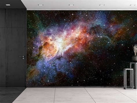 Beautiful Multicolored Galaxy Wall Mural Removable Sticker In 2020