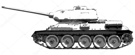 Char Russe T 34 Dessin Vectoriel — Image Vectorielle Pzaxe © 11064051