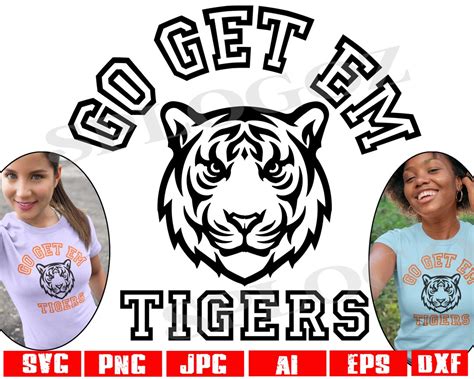 Go Get Em Tigers Svg Tigers Svg Tiger Svg Tigers Png Tiger Etsy