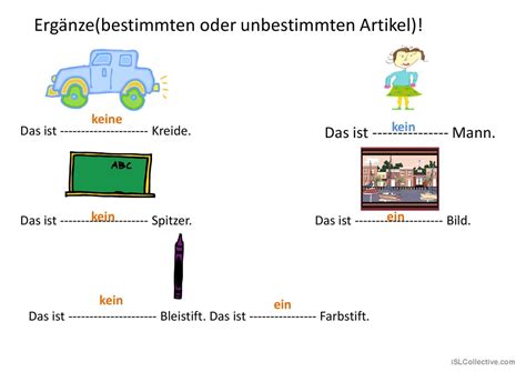 Unbestimmte Artikel Deutsch Daf Powerpoints