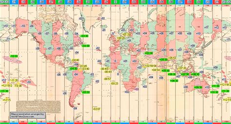 Standard Time Zones Of The World Map Get Latest Map Update