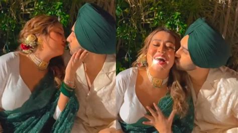 Neha Kakkar Rohanpreet Share A Video Of Them Kissing As They Celebrate Their Second Anniversary