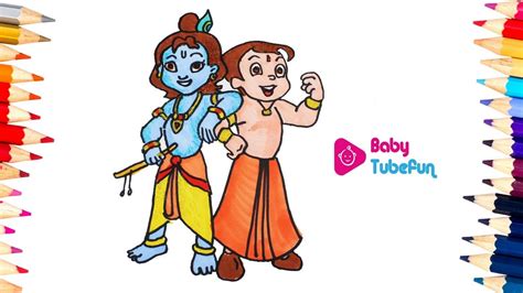 Chota Bheem Coloring Pages Chhota Bheem And Krishna Coloring Page
