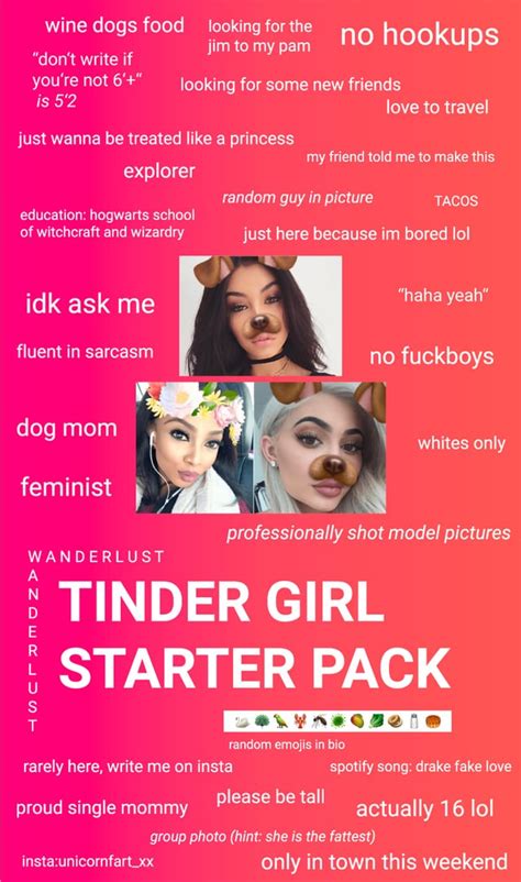 Tinder Girl Starter Pack Rstarterpacks