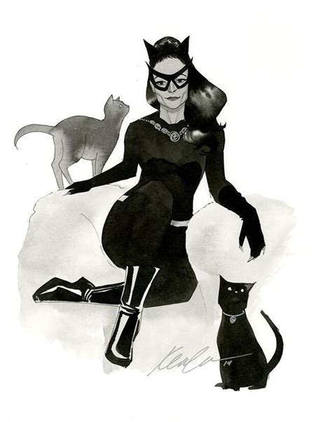 Catwoman Eartha Kitt By Kevin Wada Chat Noir Héroïne Chat