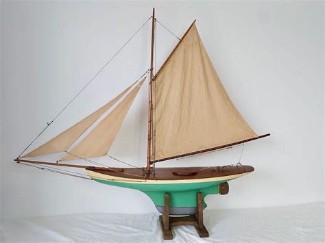 Early Gaff Rigged Pond Yacht Albert Pond Yacht Antiques