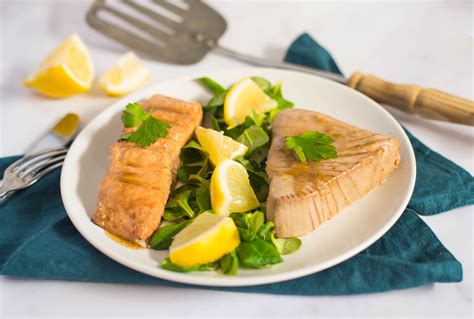 Grilled Or Baked Salmon Or Tuna Steaks Recipe