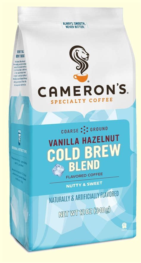 Cameron S Coffee Roasted Ground Coffee Bag Flavored Vanilla Hazelnut