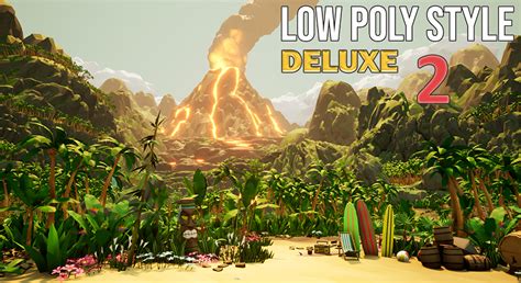 Low Poly Style Deluxe 2 Tropical Environment In Environments Ue