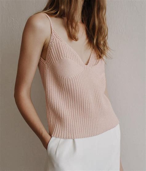 Shop from a wide selection of short and long sleeve styles, from cozy to lightweight, solid to printed to pretty detailed accents and more. The Dreslyn on Instagram: "Knit camisoles for the season # ...