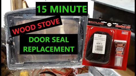 How To Replace Wood Stove Door Seal Gasket Youtube