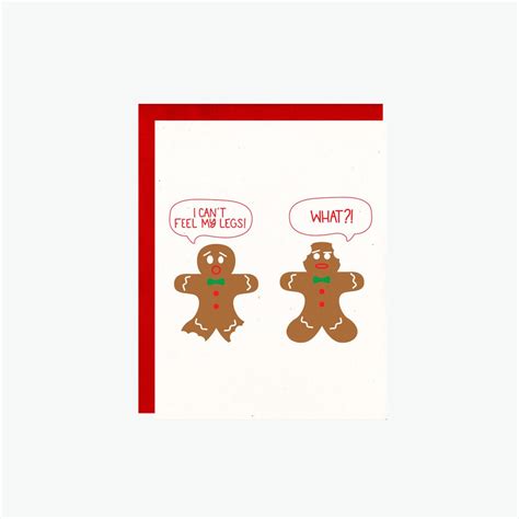Funny Gingerbread Cards Christmas Card Set Funny Holiday Etsy