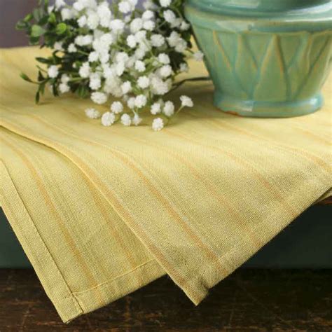 Warm Yellow Stripe Dish Towel Kitchen Towels Kitchen And Bath