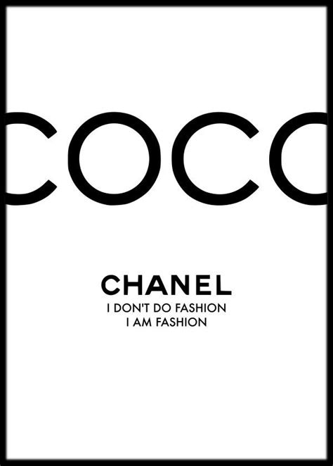 Coco Chanel Quote Art Print Coco Chanel Poster Chanel Wall Art Chanel