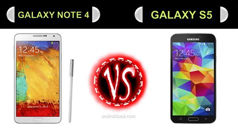 Samsung Galaxy Note 4 Vs Galaxy S5 Karşılaştırma Youtube