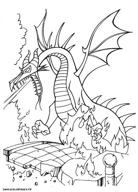 Color your favorite disney characters. Maleficent Dragon Coloring Page - youngandtae.com ...