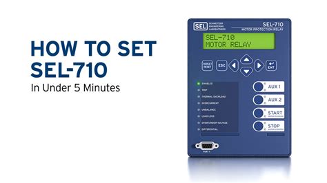 How To Set The Sel 710 In Under Five Minutes Sel Video Portal