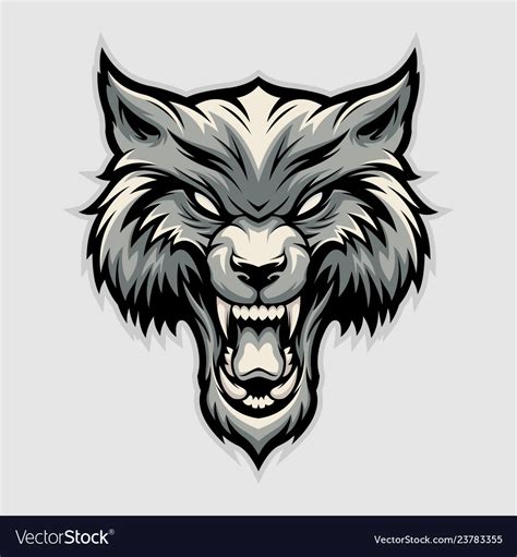 Angry Wolf Vector