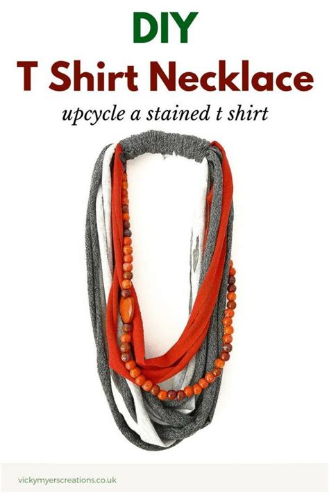 Upcycle Your Old Stained T Shirts Into Necklaces Yarn Necklace