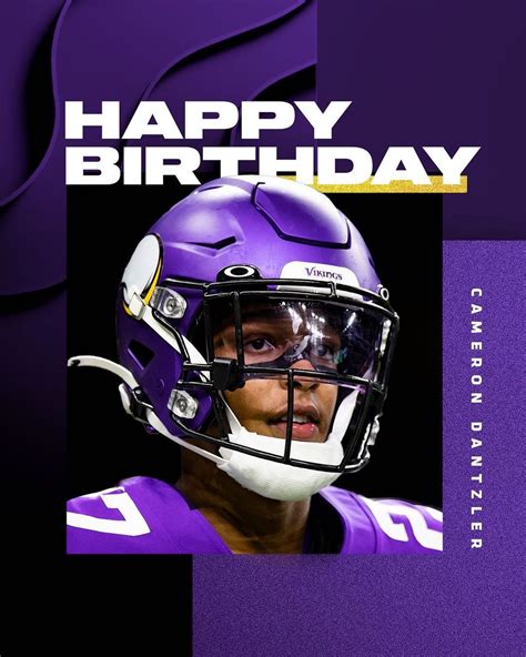 Minnesota Vikings Happy Birthday Camdantzler3 In 2021 Minnesota