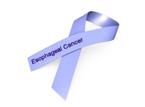0914 Blue Ribbon For Esophageal Cancer Awareness Stock Photo