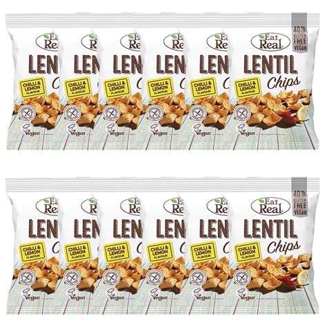 Buy X G Spicy Chilli Lemon Lentil Chips Gluten Free Hot Vegan