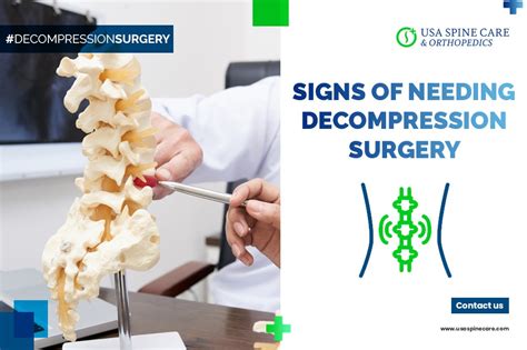Here Are Five Signs Of Needing Spinal Nerve Decompression Surgery Usa