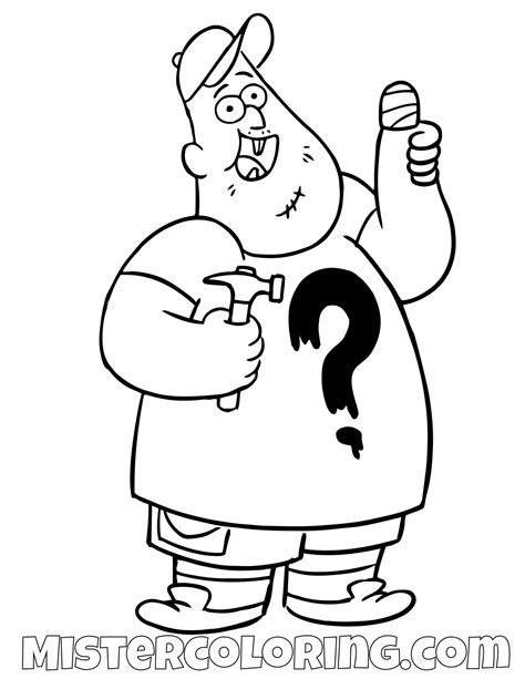 Check spelling or type a new query. Soos Ramirez Gravity Falls Coloring Pages | Fall coloring ...