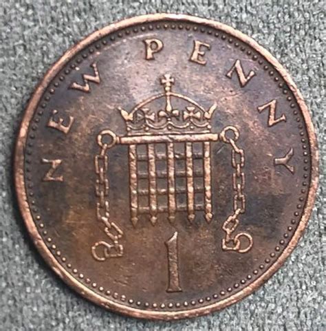 Very Rare 1971 New Penny 1p First Edition Coin Etsy