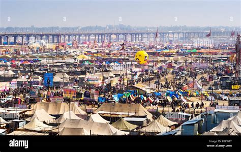 Aerial View Of The Kumbh Mela Festival The Worlds Largest Religious