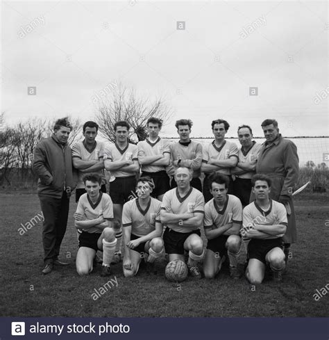 1965 Historical Amateur Football Team Photo Showing The Football Kit