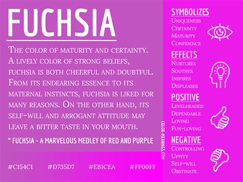 Fuchsia Color Meaning The Color Fuchsia Symbolizes Maturity And Certainty
