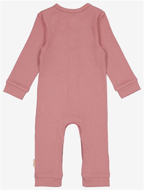 Newborn Jumpsuit Rib Met Bamboe Stretch Roze Hema