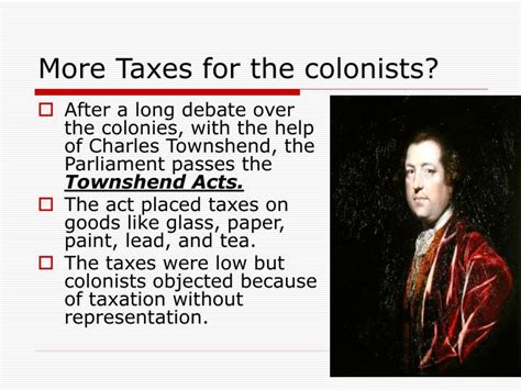 Ppt The Stamp Act And The Townshend Acts Powerpoint Presentation Id