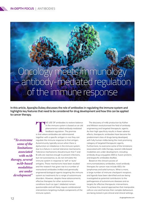 Pdf Oncology Meets Immunology Antibody Mediated Regulation Of The