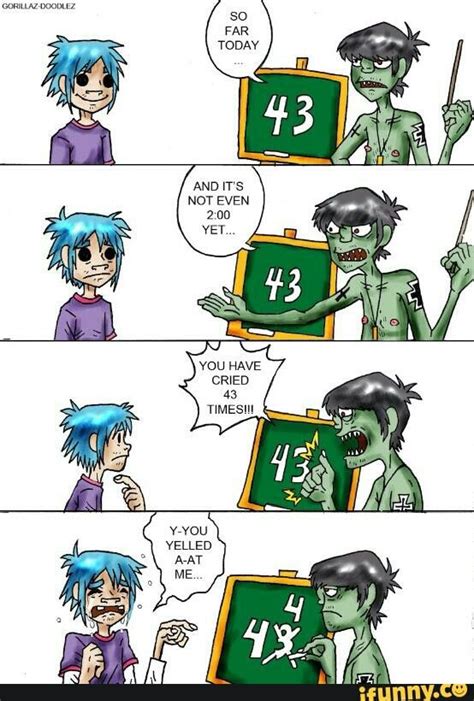 2d X Murdoc Comic Murdoc 2d And Cyborg Noodle Are Trapped In A Dressing