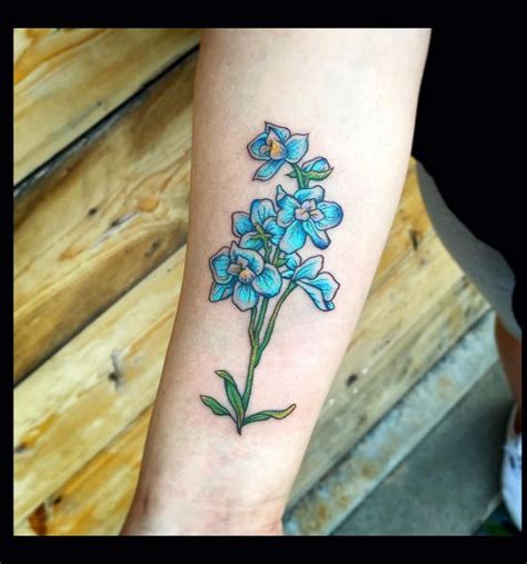 Share Delphinium Flower Tattoo In Eteachers