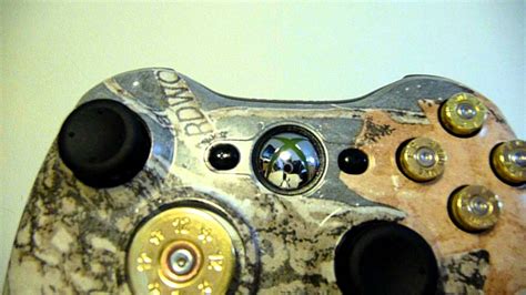 Custom Xbox 360 Controller Realtree Woodland Camo With Bullet Buttons