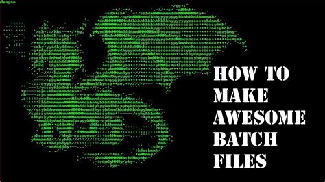 How To Create Awesome Ascii Art In Command Prompt Batch File Youtube