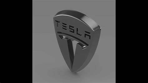 Tesla Logo 3d Model From Youtube